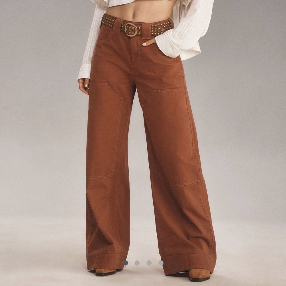 Anthropologie Pilcro Puddle Curve Wide-Legged Pants